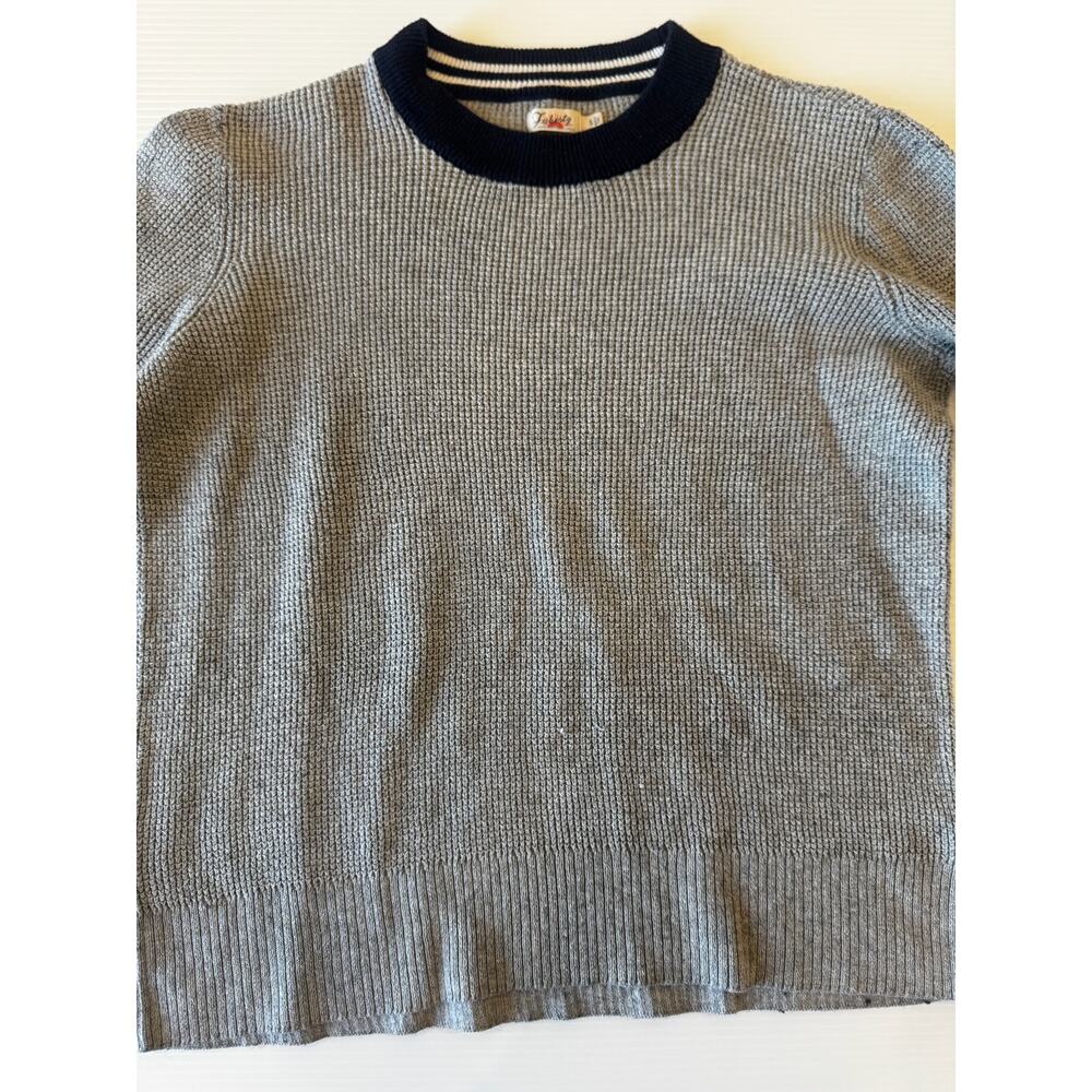 Faherty Throwback Crewneck Sweater Womens’ Small Gray Organic Cotton Cashmere - Picture 16 of 16